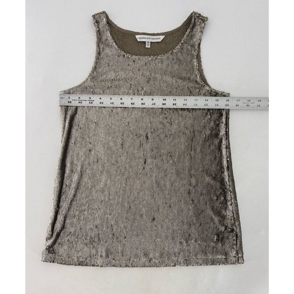 Cupcakes and Cashmere Women’s Sleeveless All Over Sequin Scoop Neck Top Sz XS - Picture 8 of 8